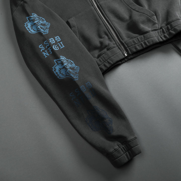 Guardian "Chambers" (Cropped) Zip Hoodie in Wolf Gray