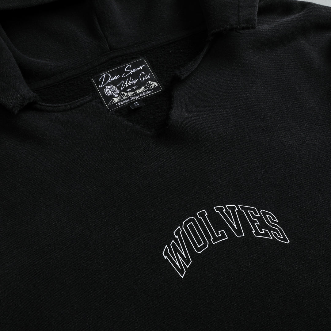Loyalty "Vintage Dempsey" (Cropped) Hoodie in Black