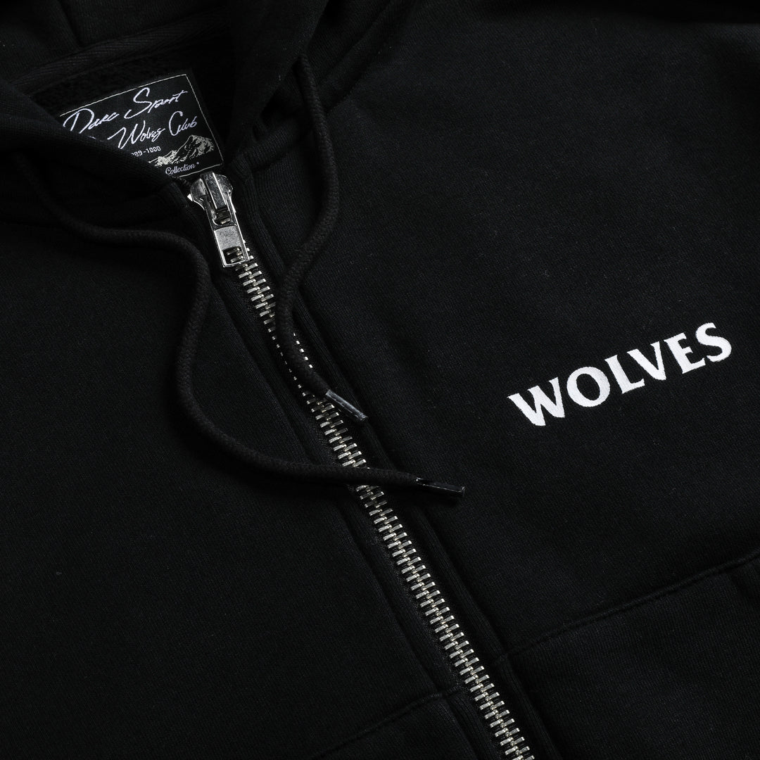 Halo "Vintage Chambers" (Cropped) Zip Hoodie in Black