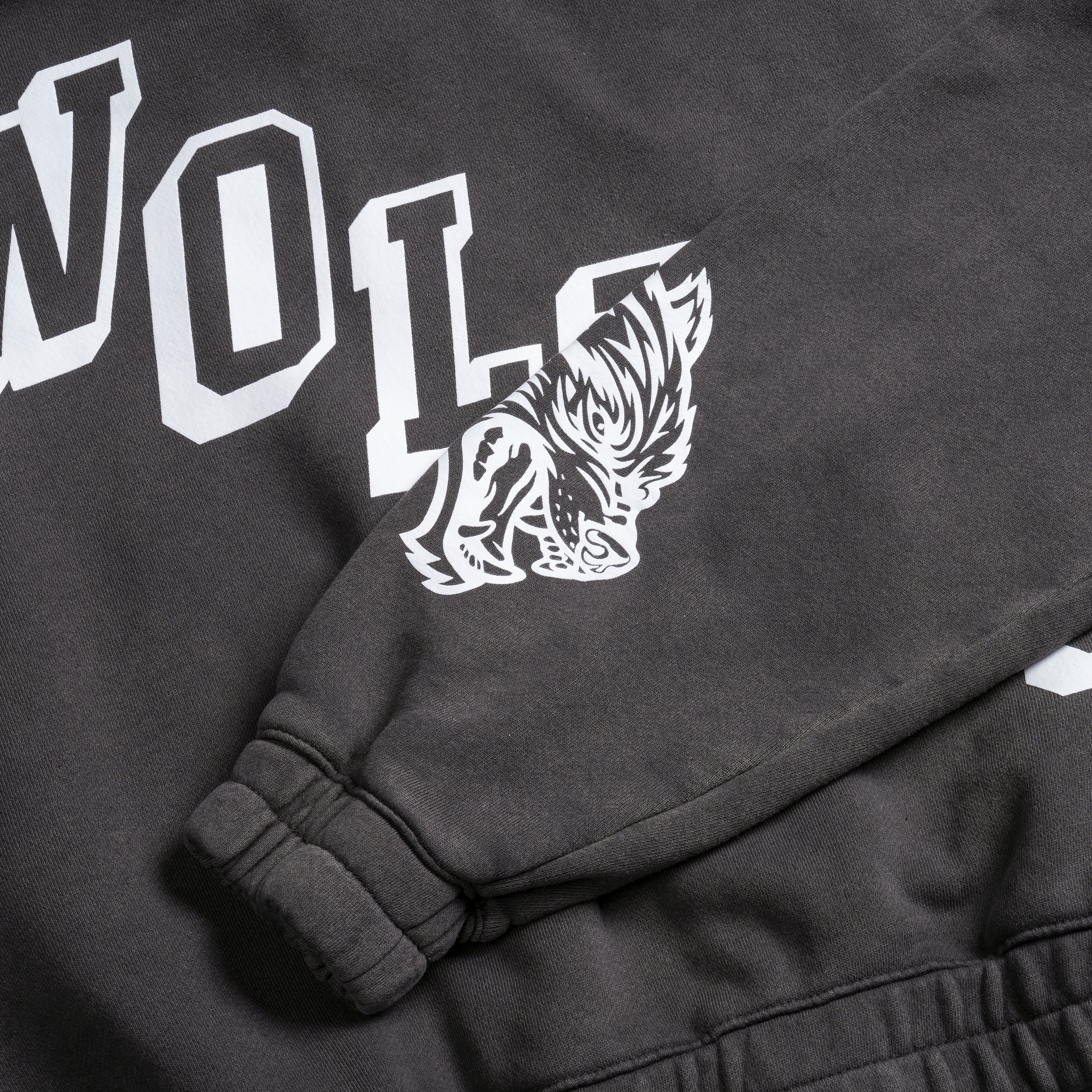 Stairs "Chambers" (Cropped) Zip Hoodie in Wolf Gray