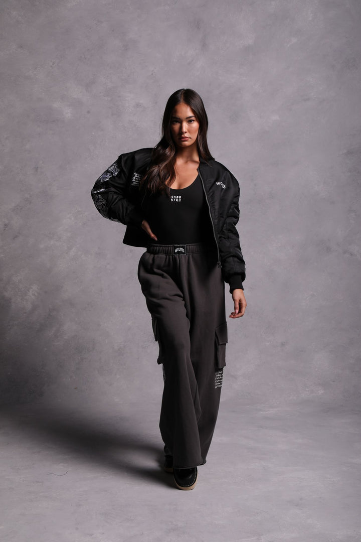 Underneath It All Durst Cargo Sweats in Wolf Gray