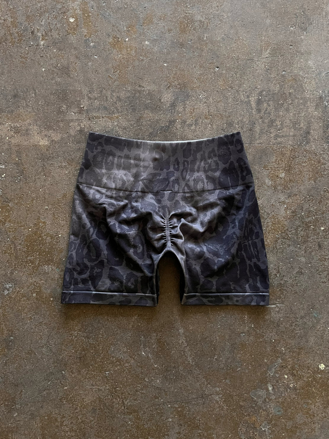 Hesh V2 Everson Seamless "Sierra" Shorts in Charcoal Leopard
