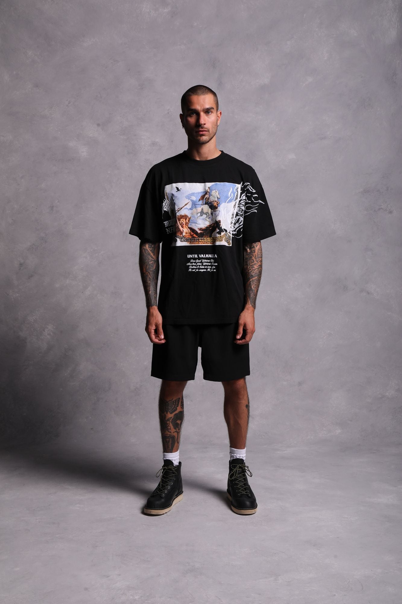 Until Our End "Premium" Oversized Tee in Black