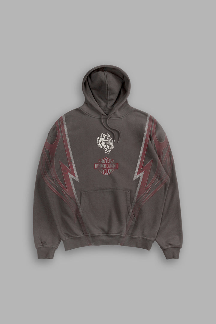 Iron Sakura Bishop Hoodie in Darc Brown Drift Wash