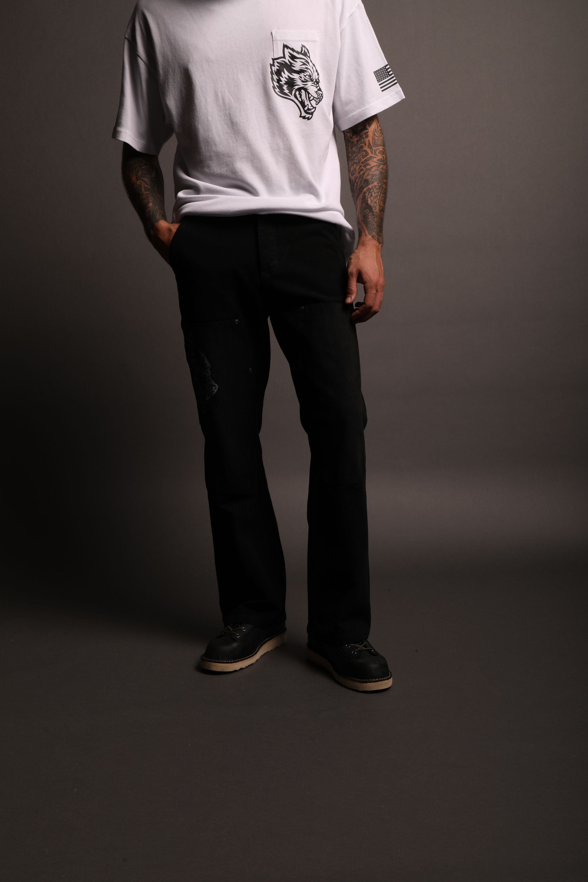 Been Through It Hoffa Flare Pants in Black