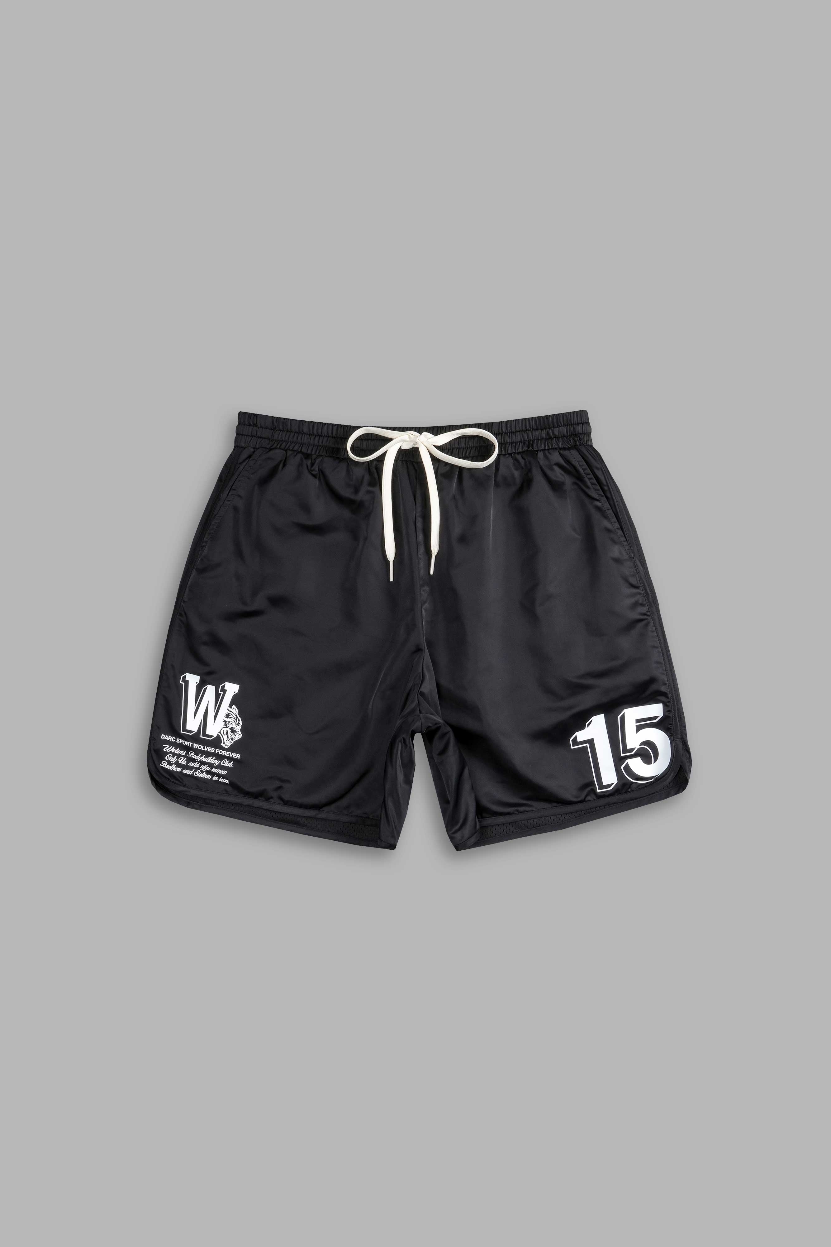 Our Stamp Gerard Shorts in Black