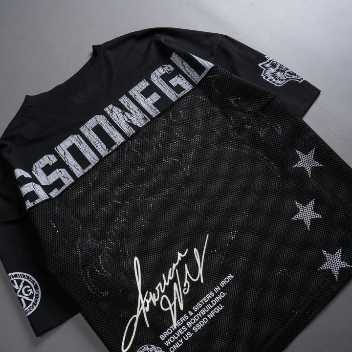 Game Time Emmitt Football Jersey in Black