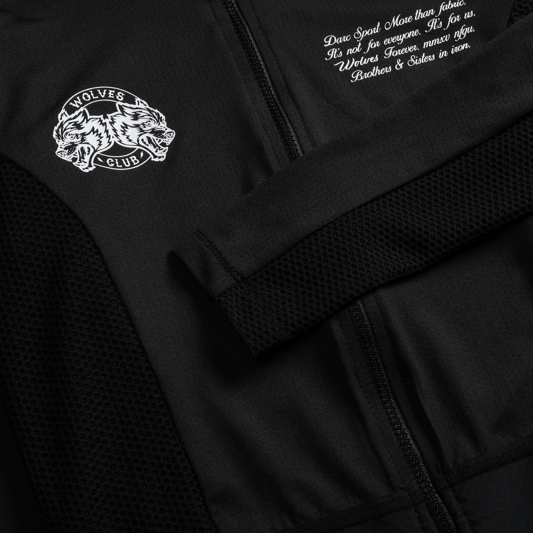 Marked (LS) Cycling Jersey in Black