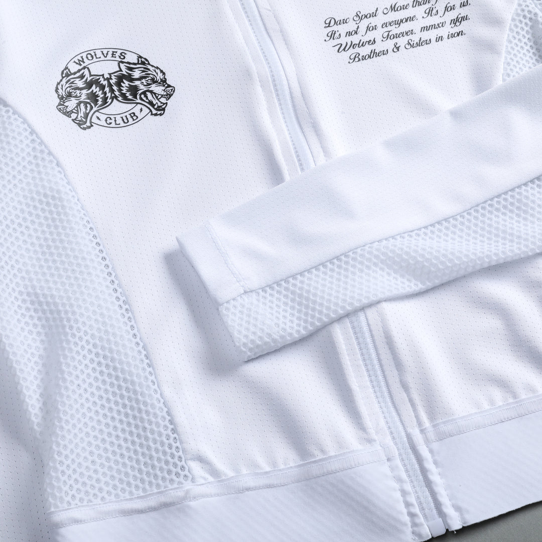 Marked (LS) Cycling Jersey in White