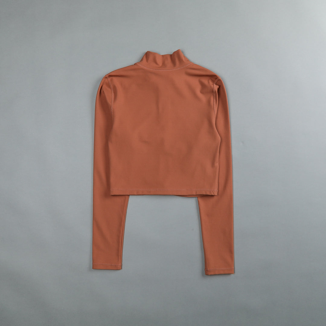 Icon Tana "Energy" Zip Mockneck in Norse Brown