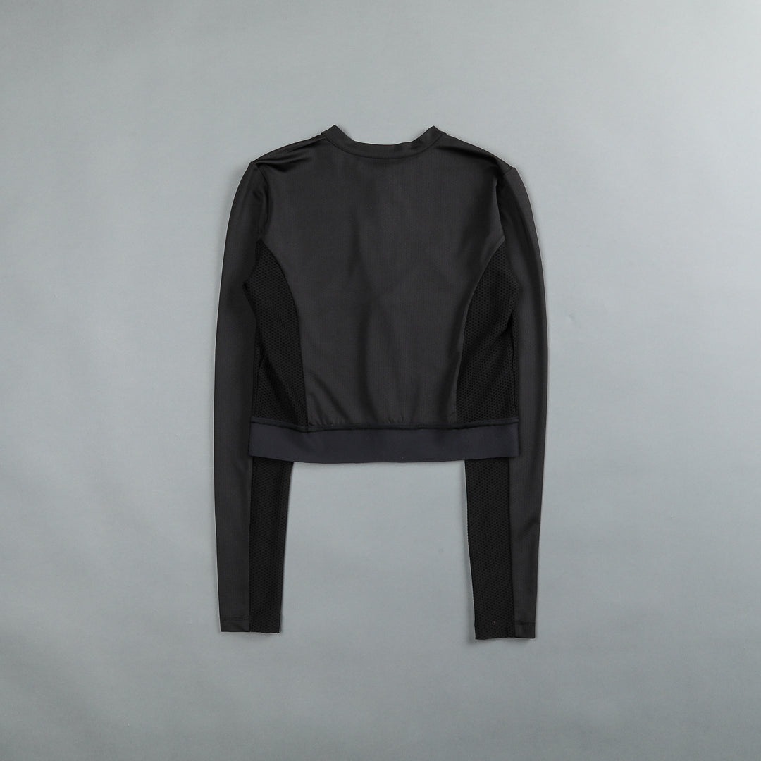 Marked (LS) Cycling Jersey in Black