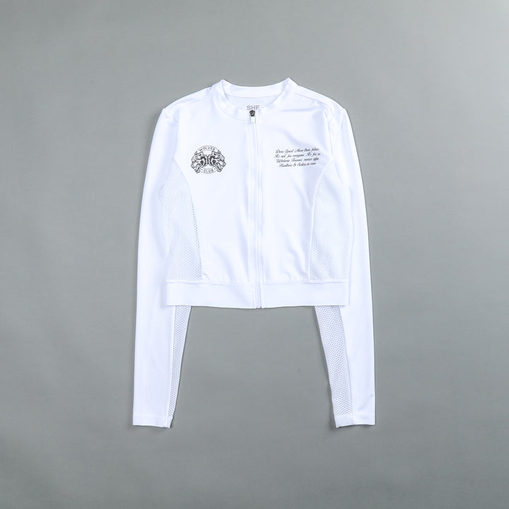 Marked (LS) Cycling Jersey in White