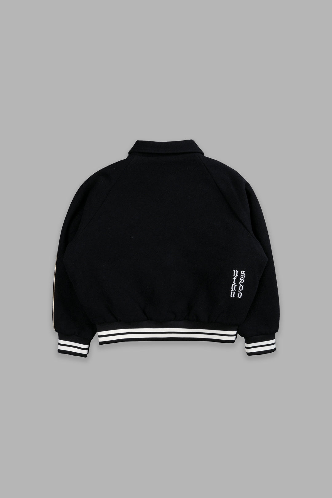 Team Roxy Box Cut Rudy Lettermans Jacket in Black