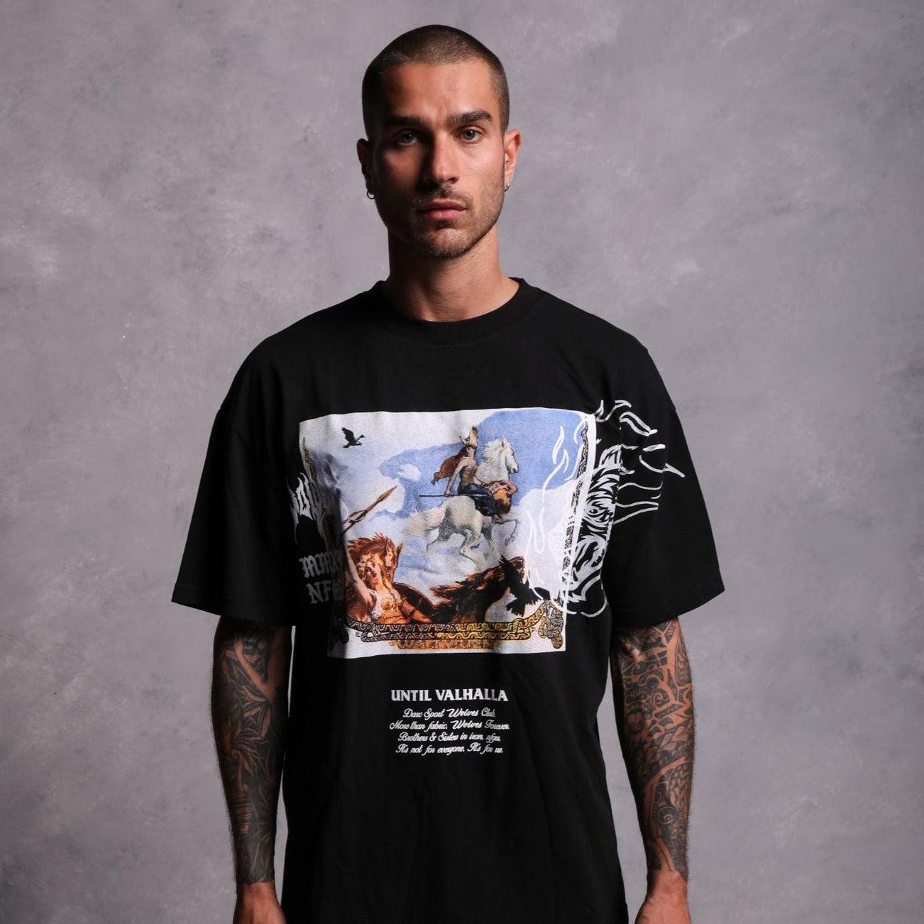 Until Our End "Premium" Oversized Tee in Black