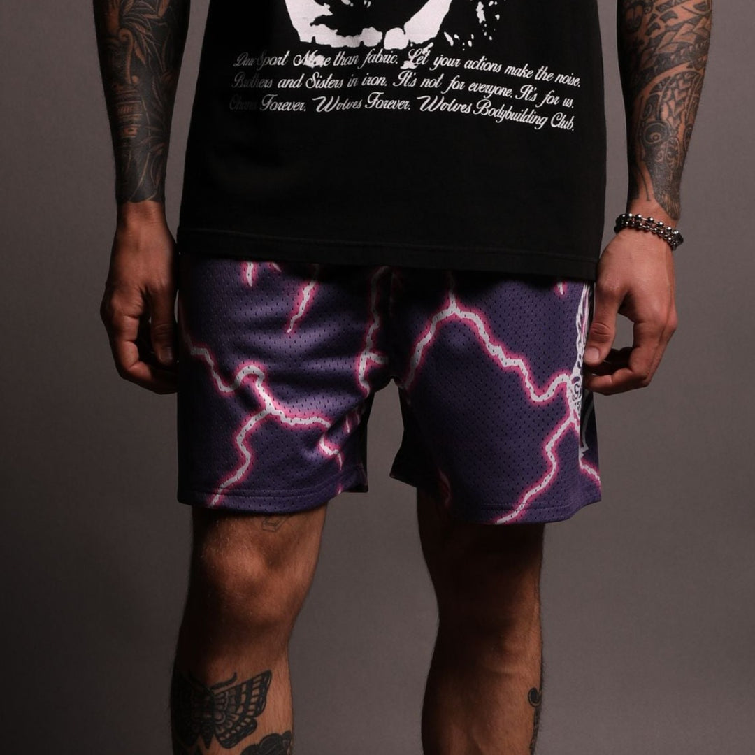 Civil Lightning Mesh Shorts