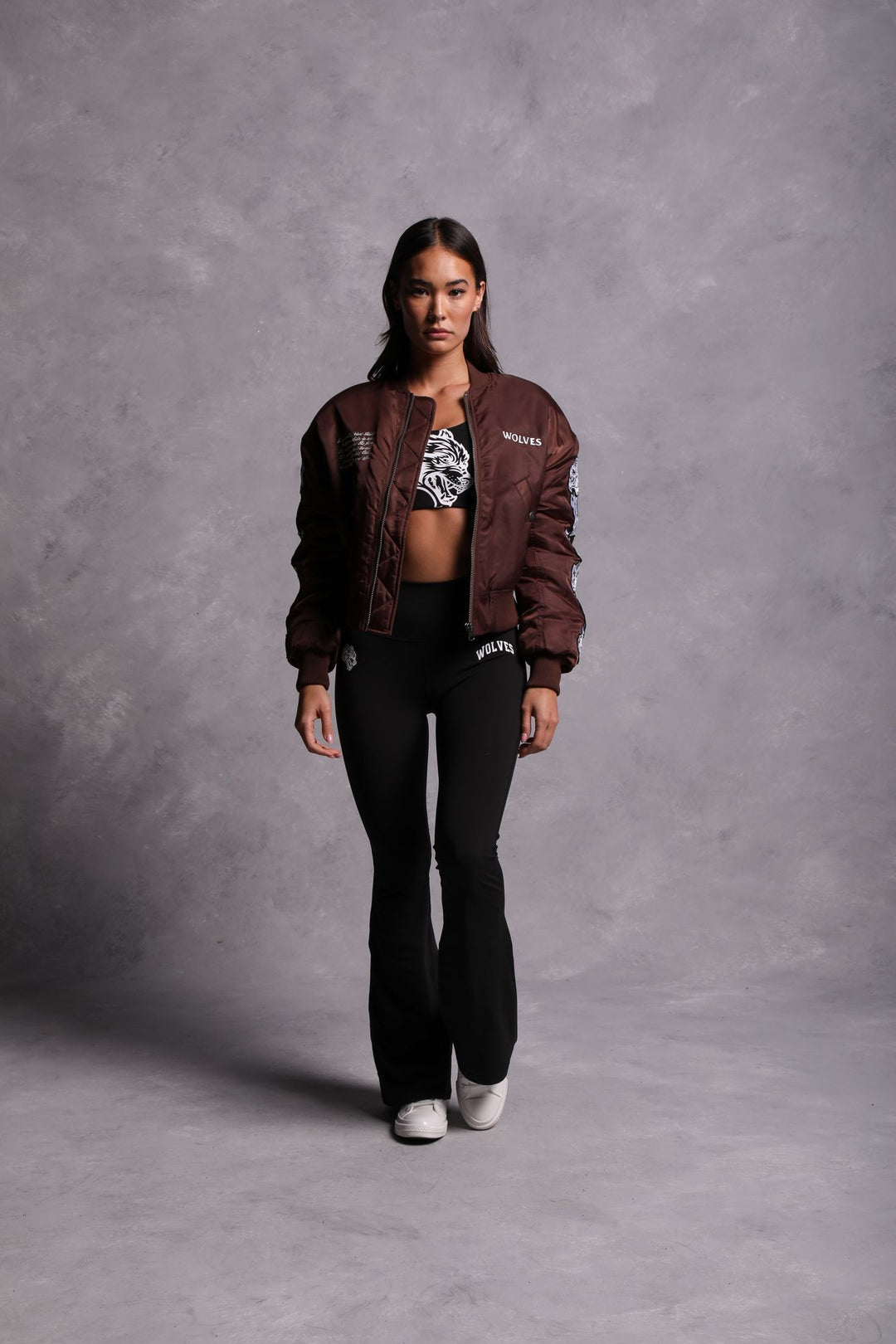 Covered Trin Bomber Jacket in Norse Desert Brown