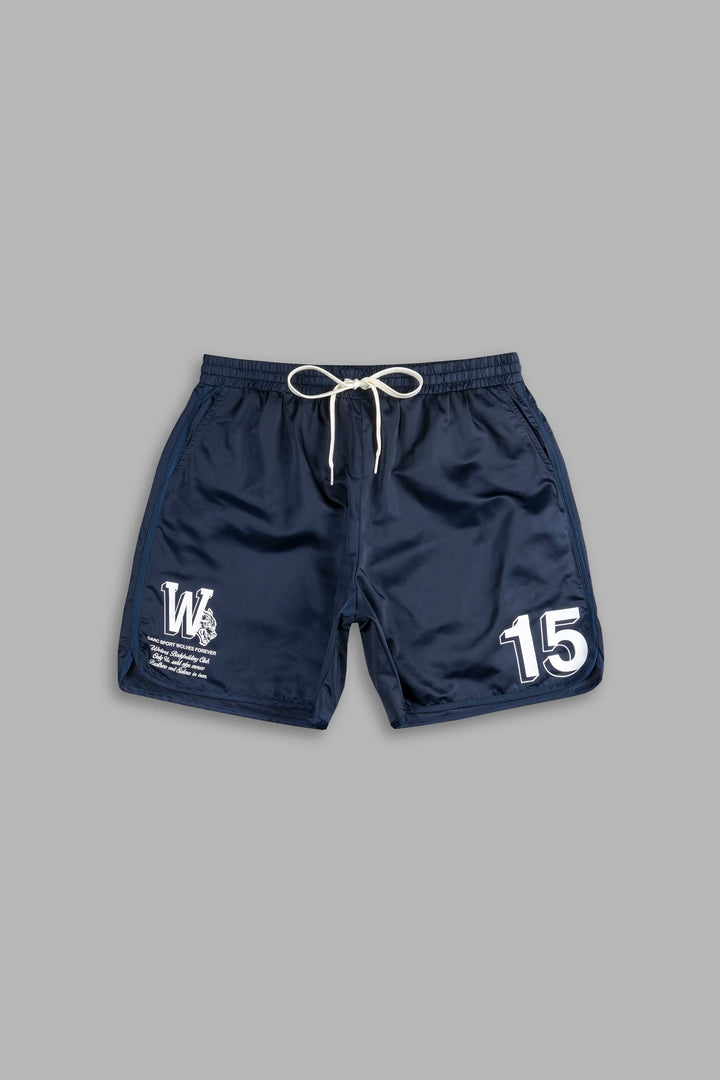 Our Stamp Gerard Shorts in Navy