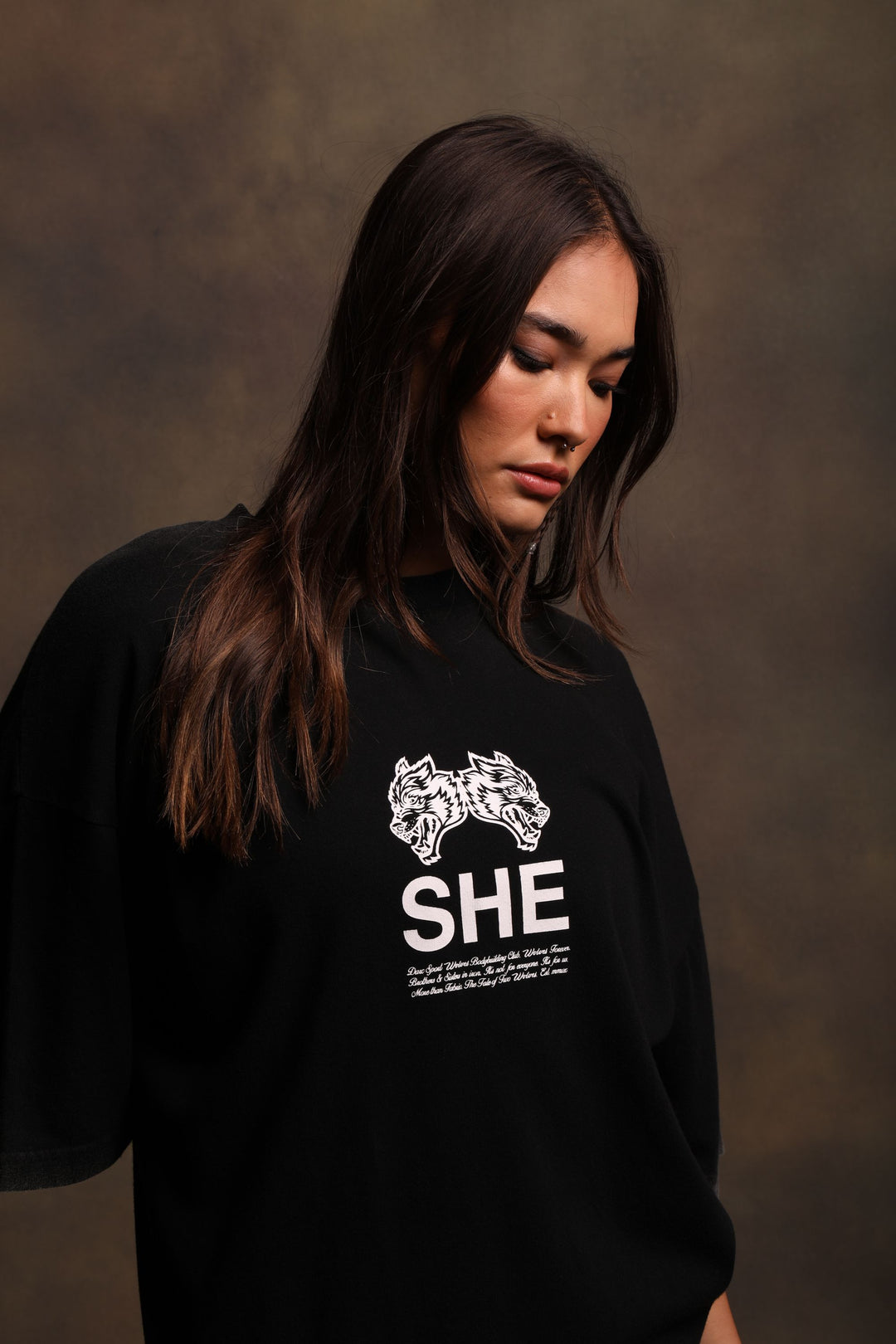 She's Gritty "Premium Vintage" Pump Cover Tee in Black