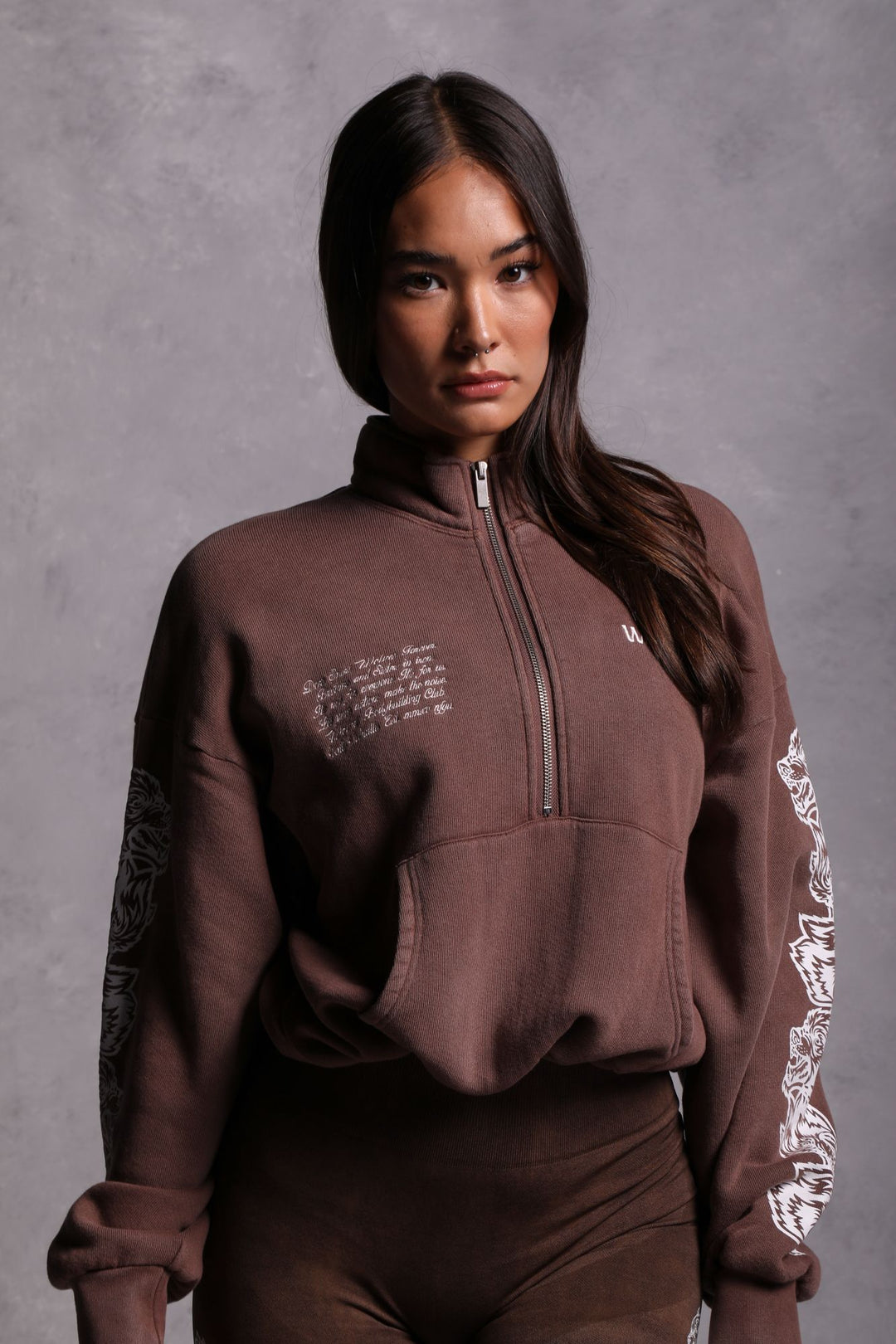 Covered Vintage Everson Mockneck Sweater in Norse Brown