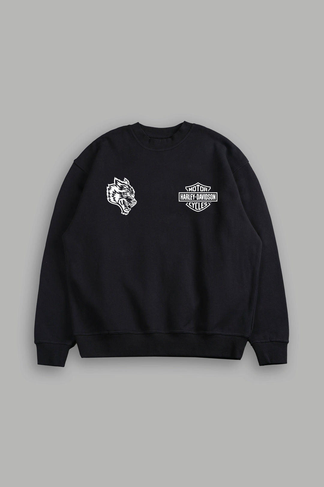 Live Free H-D London Crewneck in Black