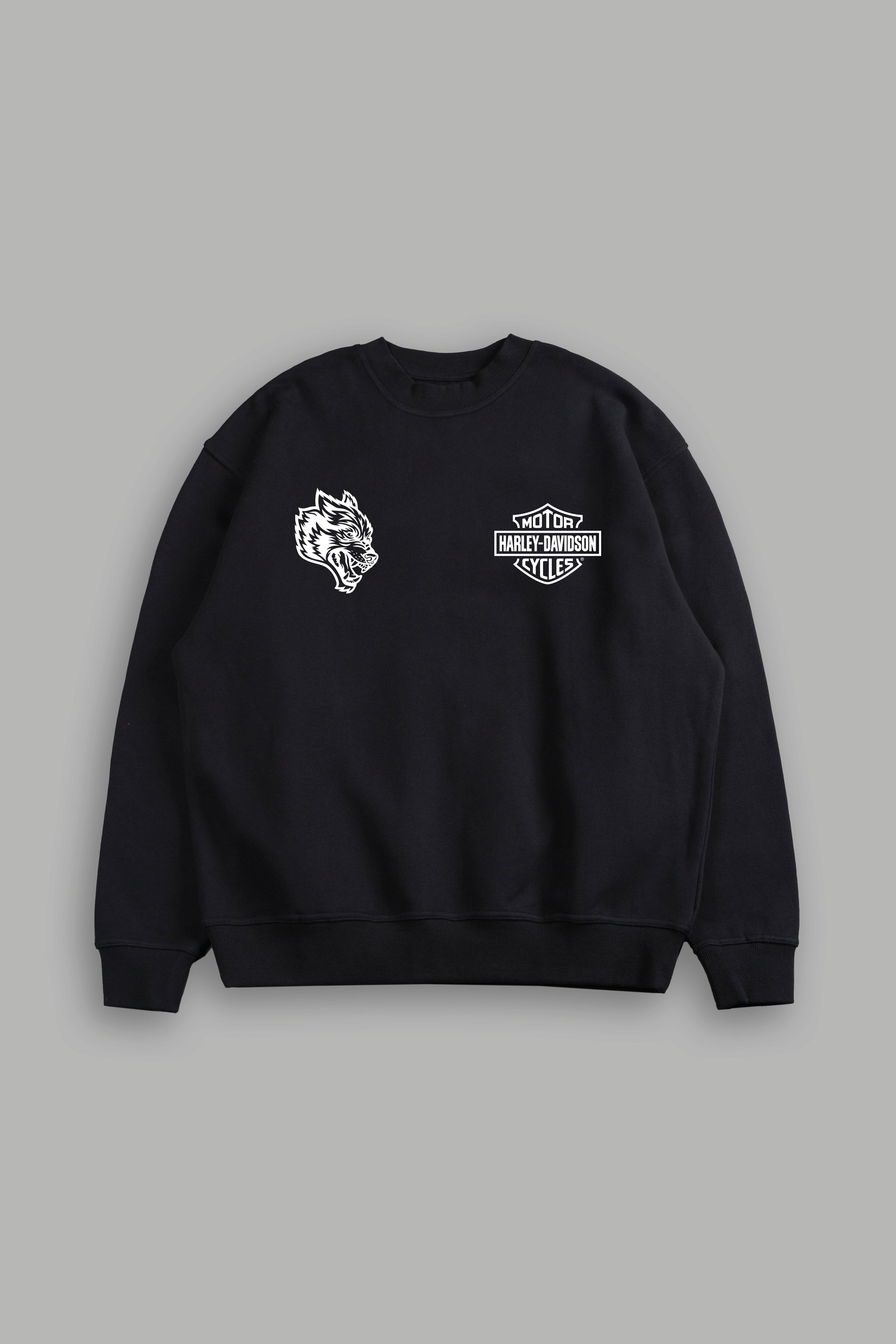 Live Free H-D London Crewneck in Black