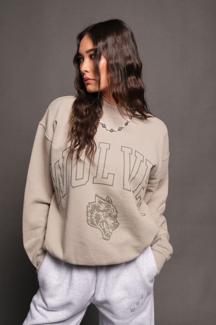 Loyalty Frvr London Crewneck In Cactus Gray