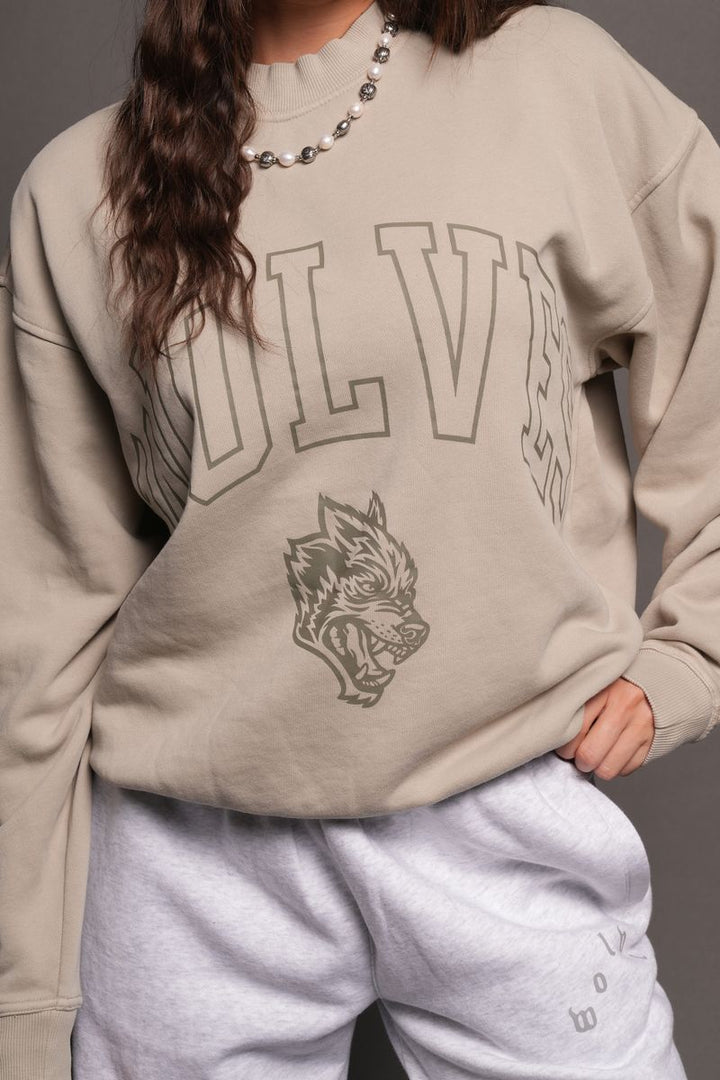 Loyalty Frvr London Crewneck In Cactus Gray