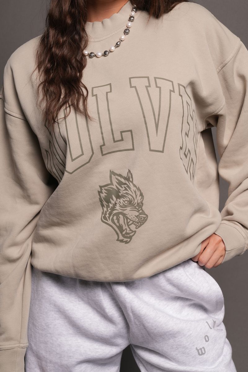 Loyalty Frvr London Crewneck In Cactus Gray