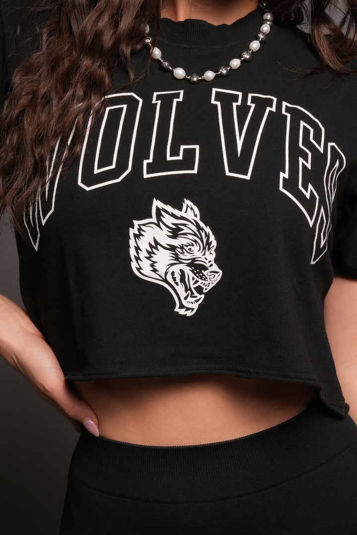 Loyalty Frvr Premium Cropped Tee In Black