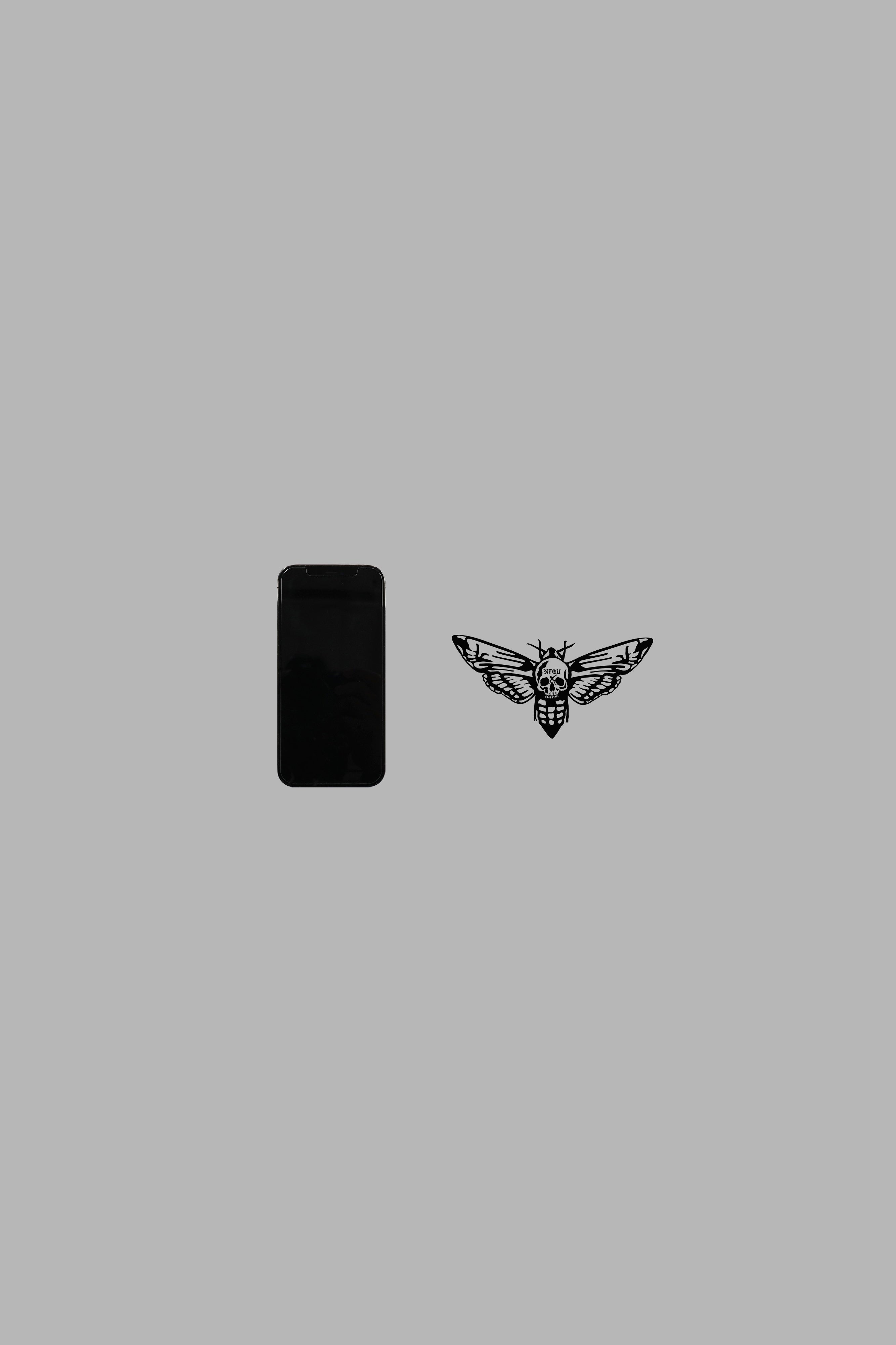 Death Moth Decal in Black