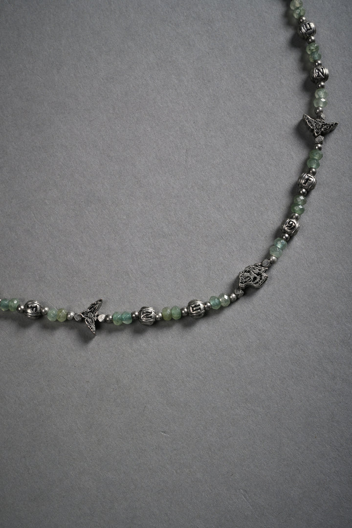 NFGU Gemstone Necklace in Sage