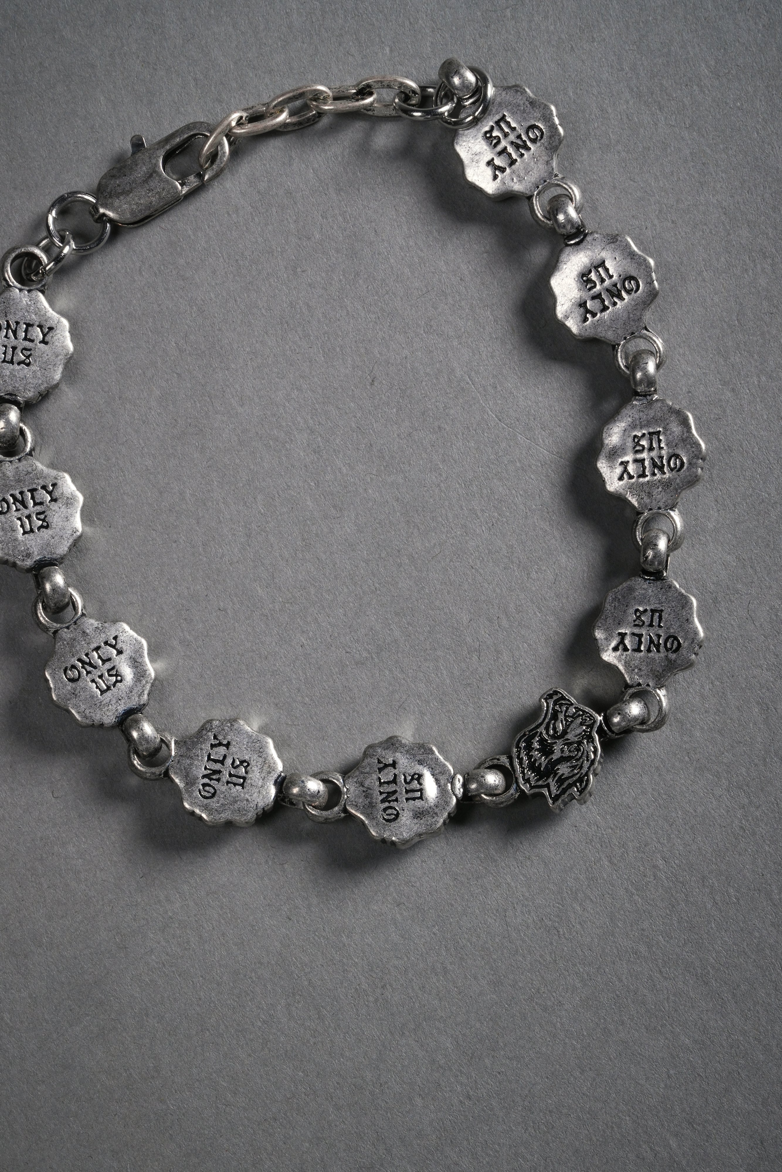 Cherry Blossom Bracelet in Antique Silver