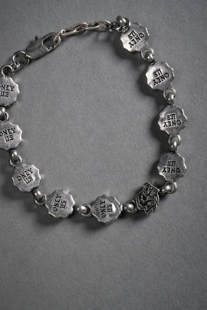 Cherry Blossom Bracelet in Antique Silver