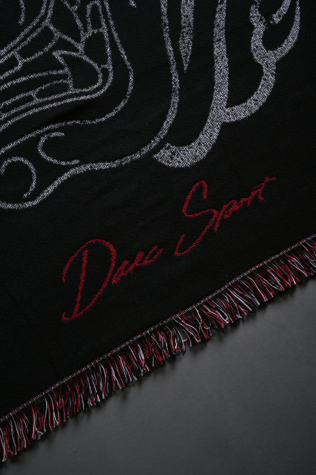 Oni Fire Tapestry Blanket in Black