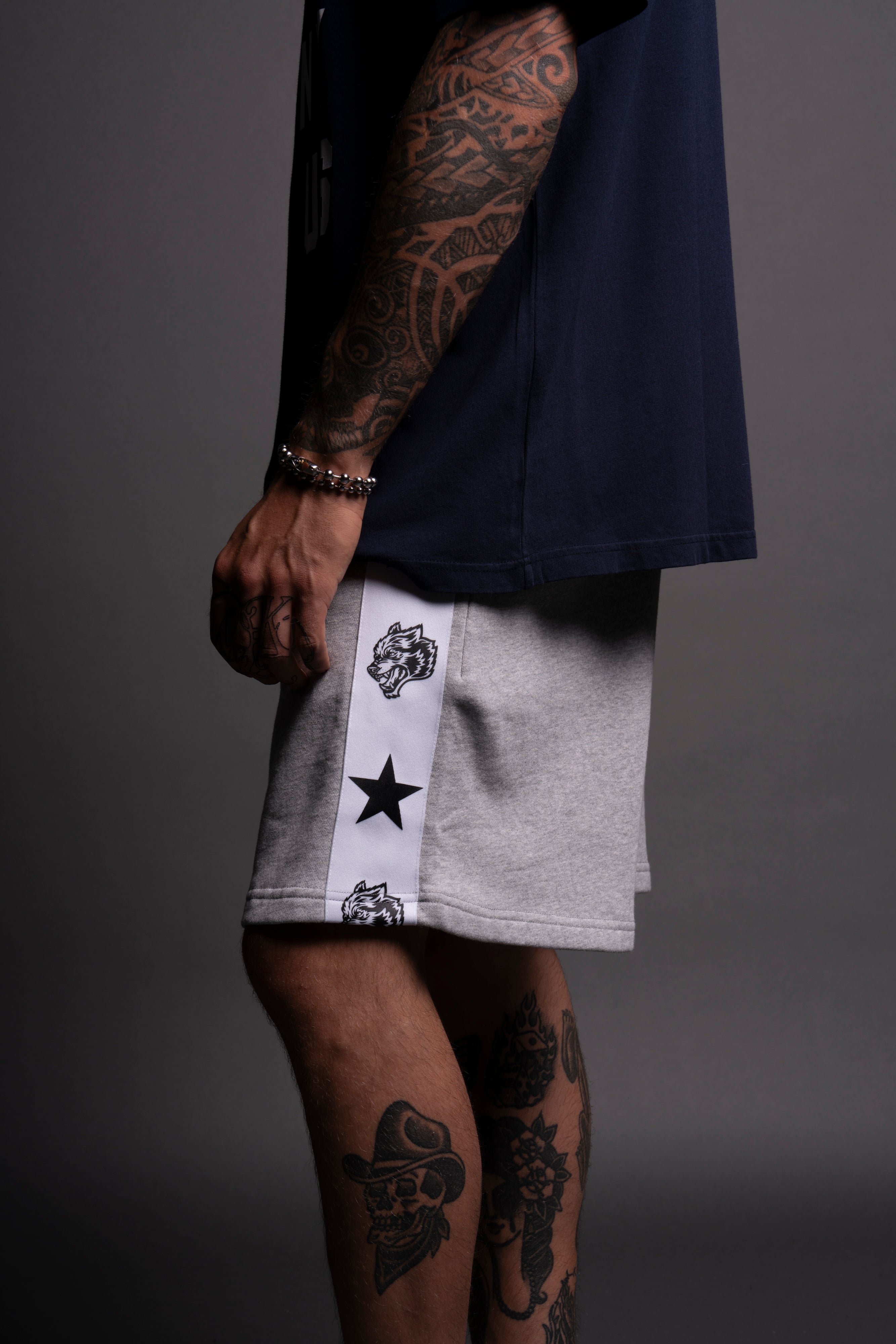 Wolves Roadster Sweat Shorts in Light Athletic Gray