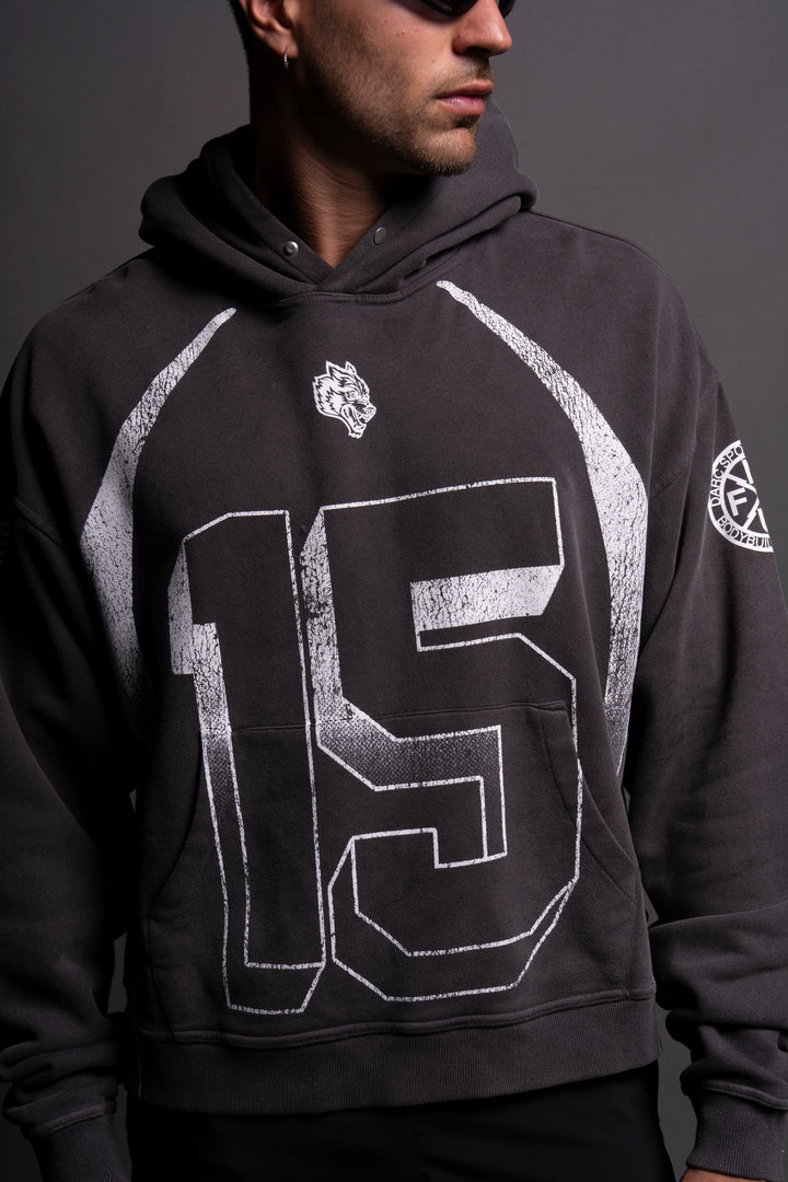 Game Time "Box Cut" Hoodie in Wolf Gray