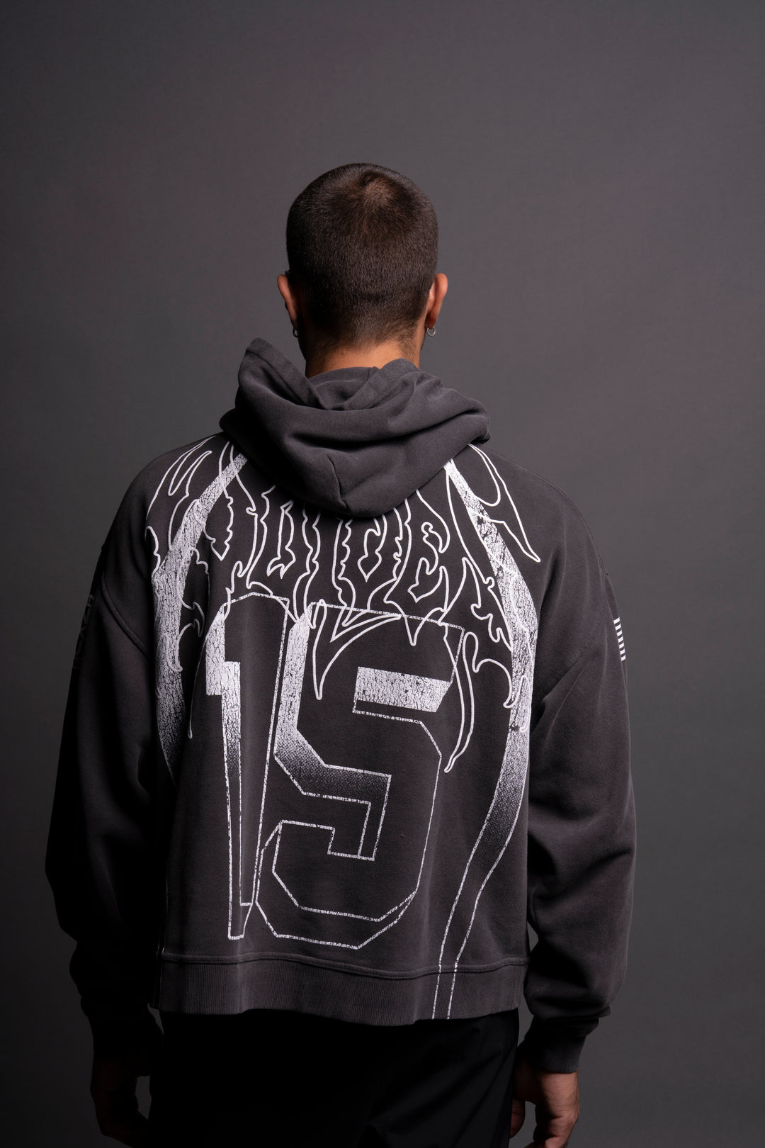 Game Time "Box Cut" Hoodie in Wolf Gray