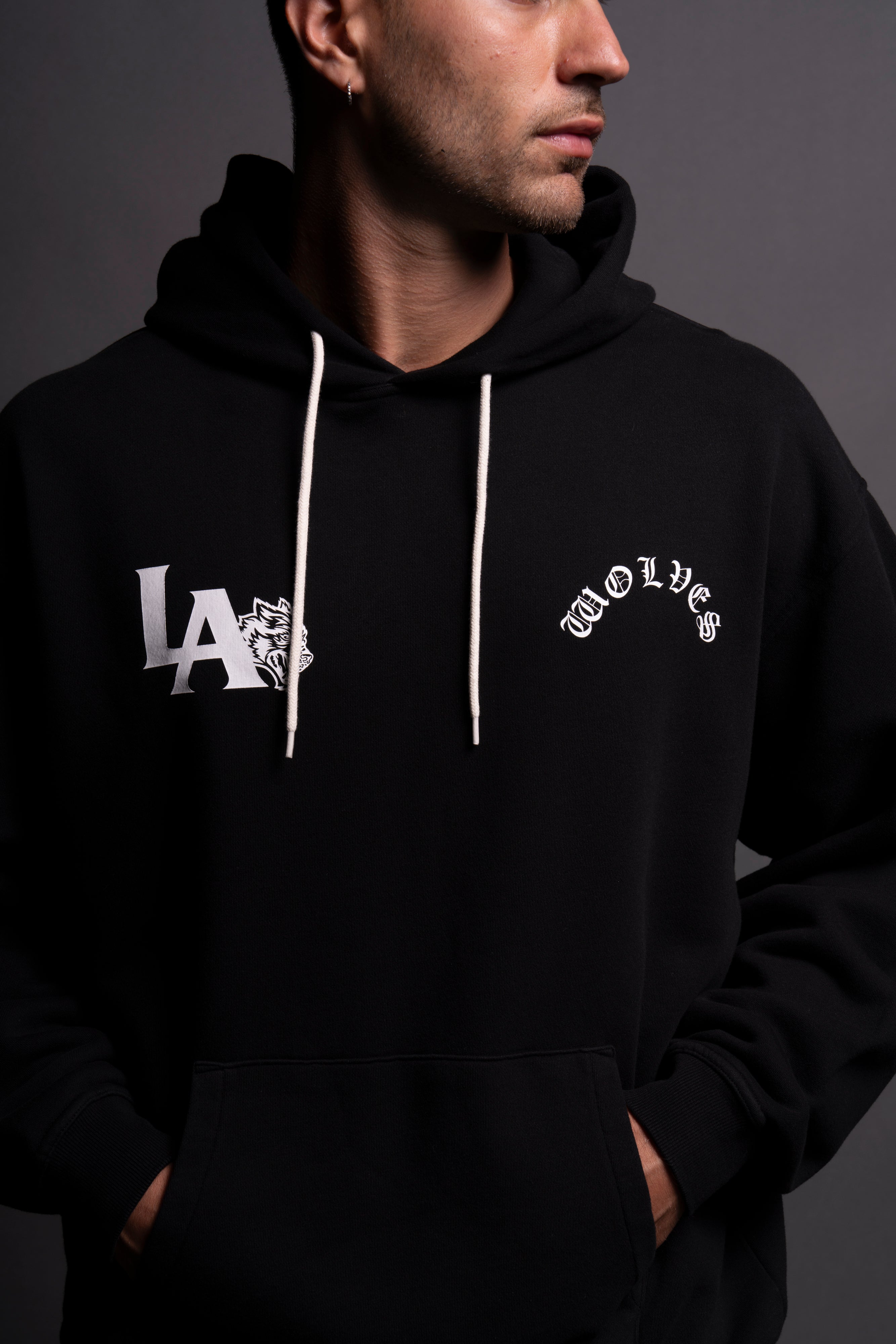 LA Wolves "Bishop" Hoodie in Black