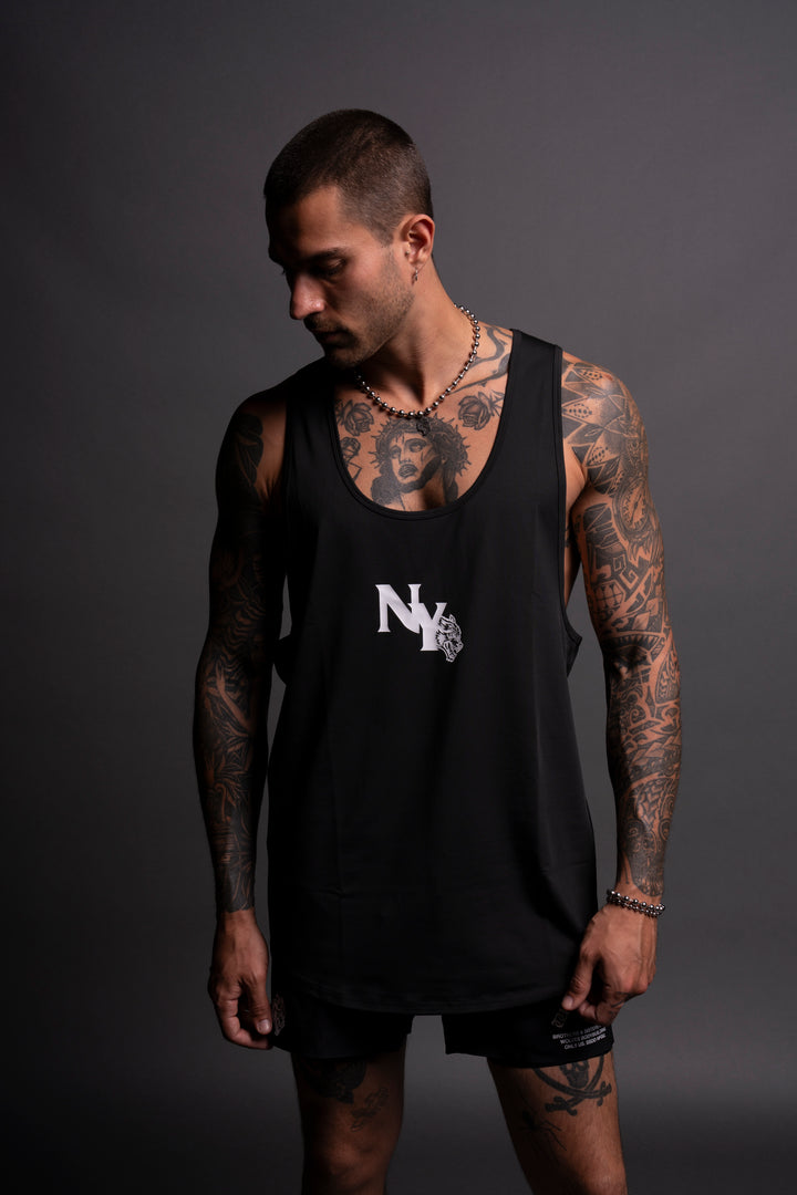 NY Wolf "Dry Wolf" (Mecca) Tank in Black