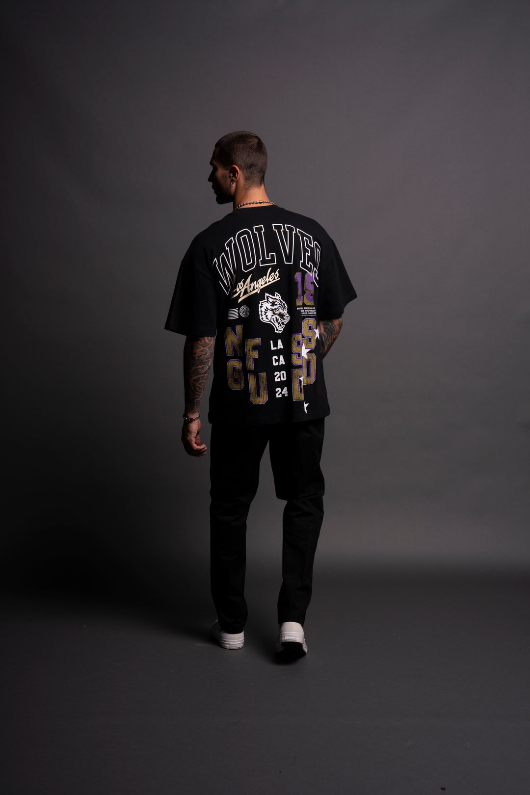 City Of Angels "Premium" Oversized Tee in Black