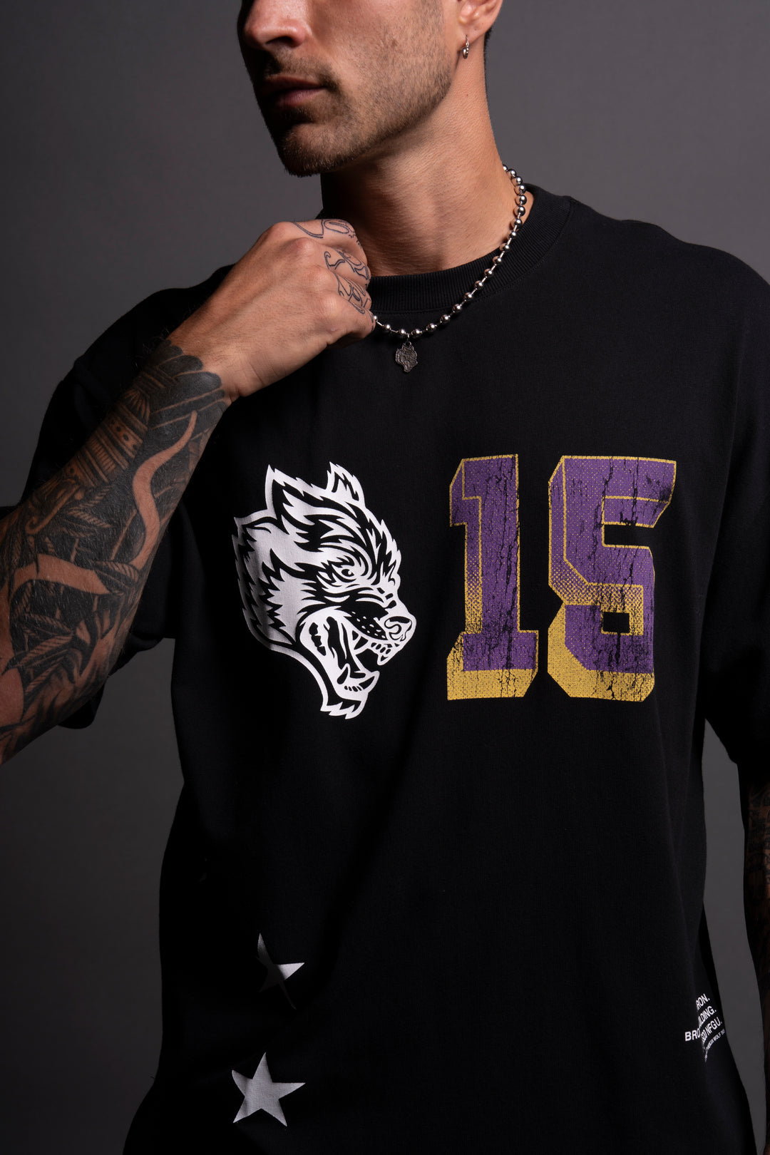 City Of Angels "Premium" Oversized Tee in Black