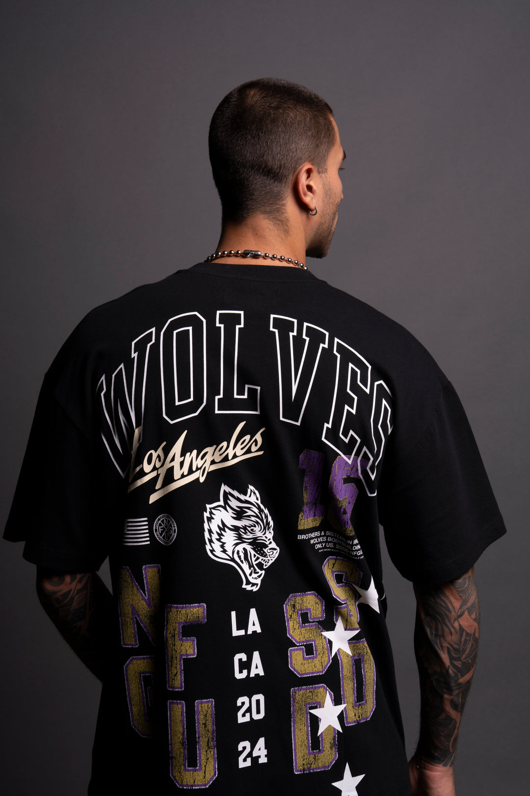 City Of Angels "Premium" Oversized Tee in Black