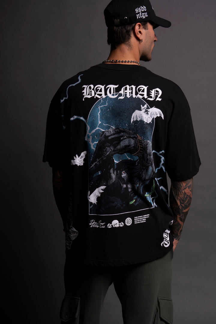 Knight Fall "Premium" Oversized Tee in Black