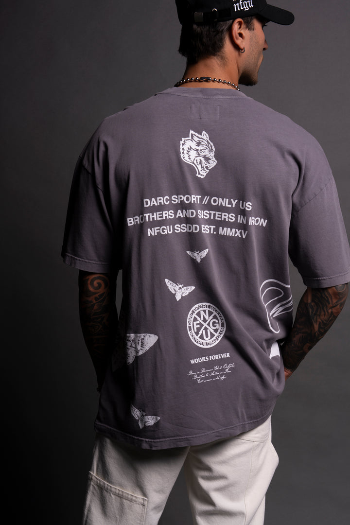 (1 OF 500) The Batman "Premium" Oversized Tee in Nirvana Gray
