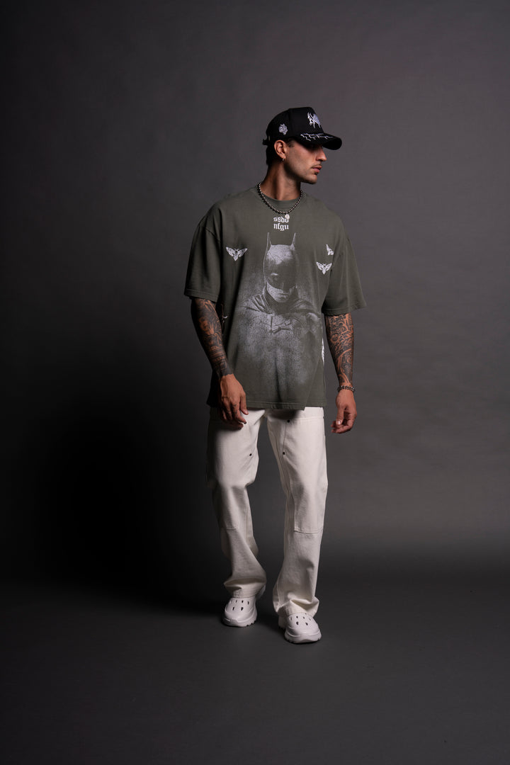 (1 OF 500) The Batman "Premium" Oversized Tee in Green Ivy