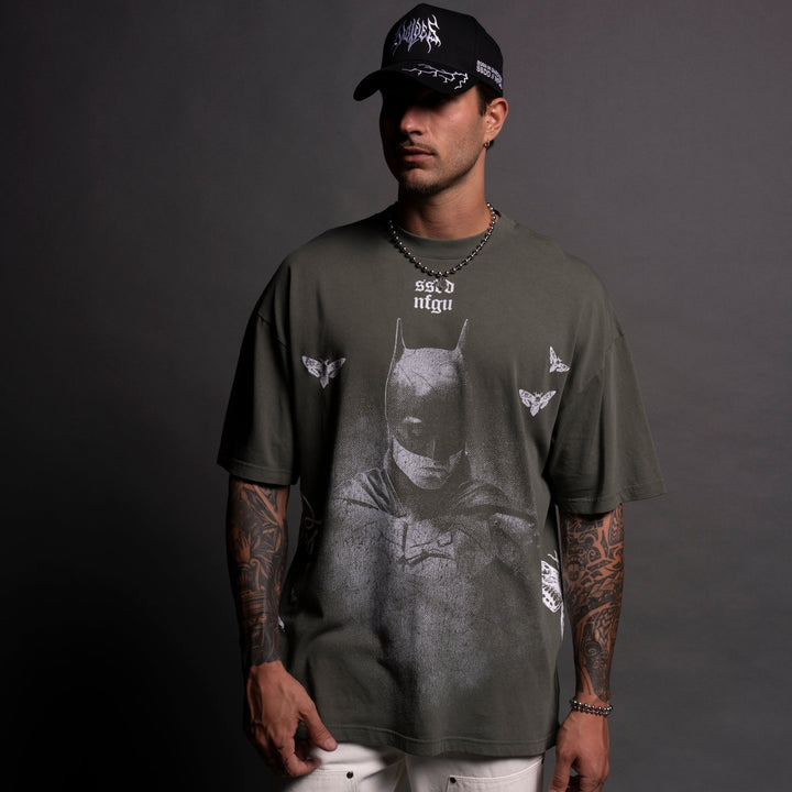 (1 OF 500) The Batman "Premium" Oversized Tee in Green Ivy