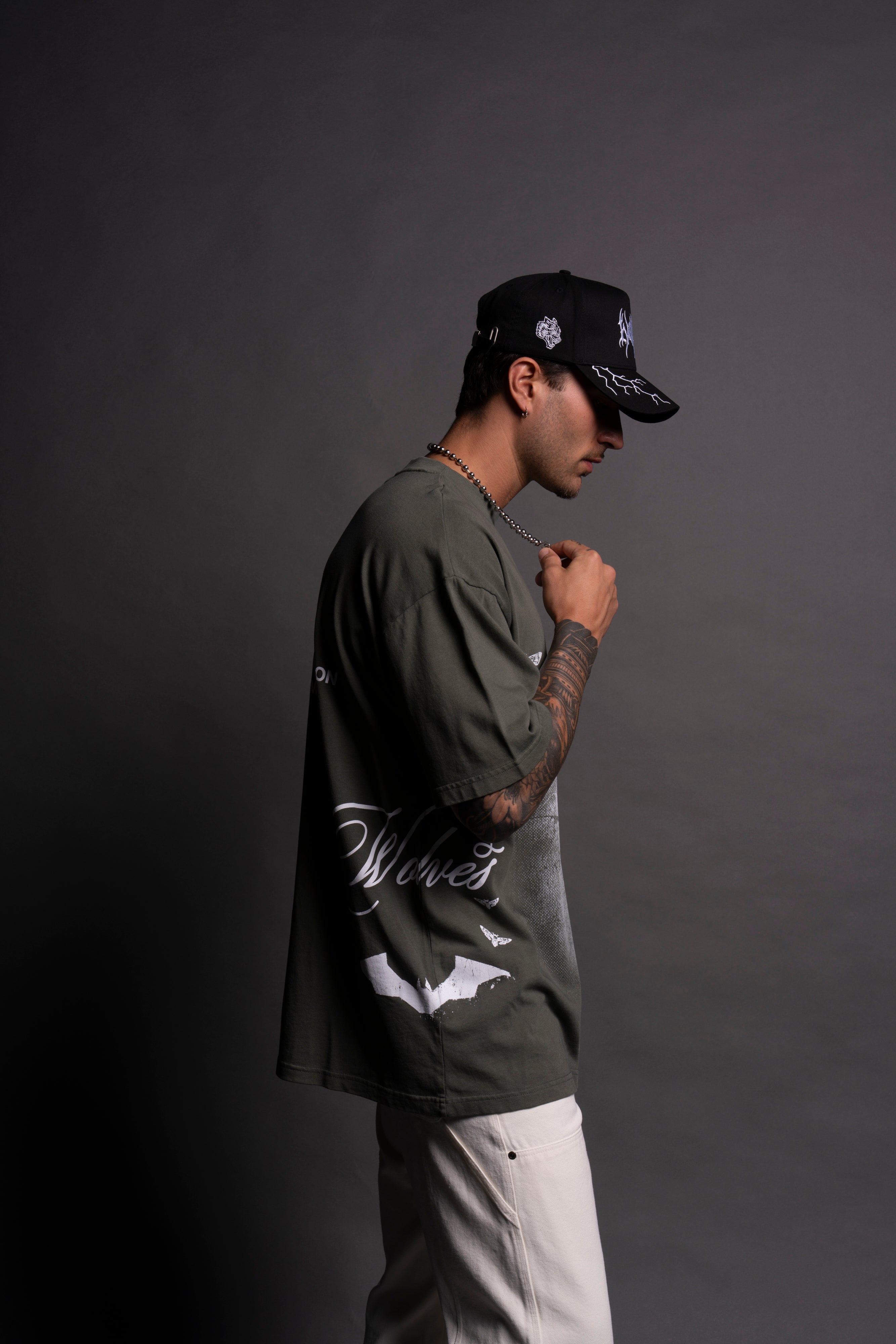 (1 OF 500) The Batman "Premium" Oversized Tee in Green Ivy