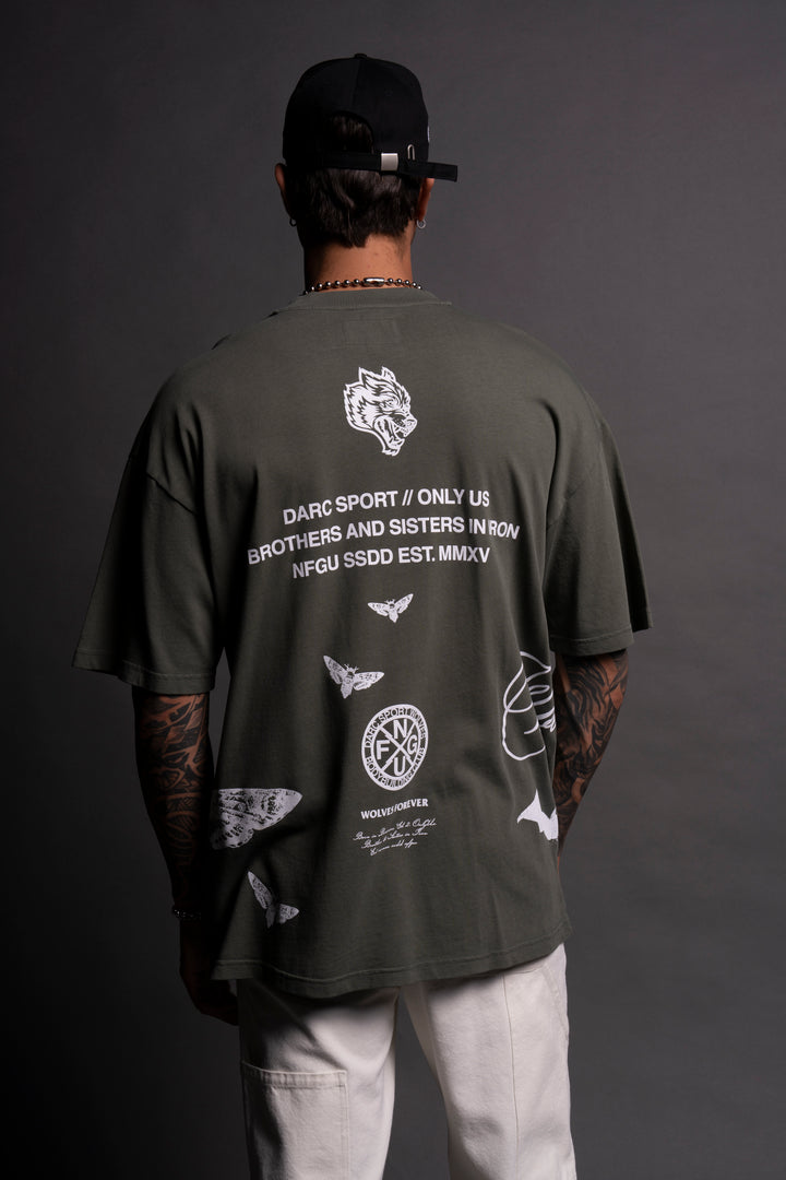 (1 OF 500) The Batman "Premium" Oversized Tee in Green Ivy