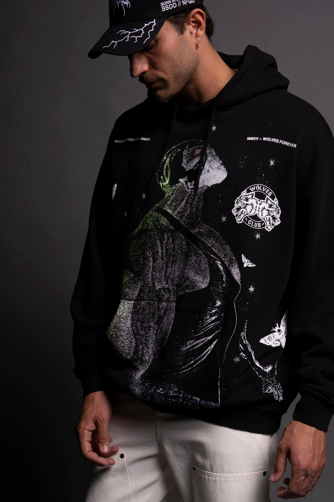 Bane "Side-By-Side" Bishop Hoodie in Black
