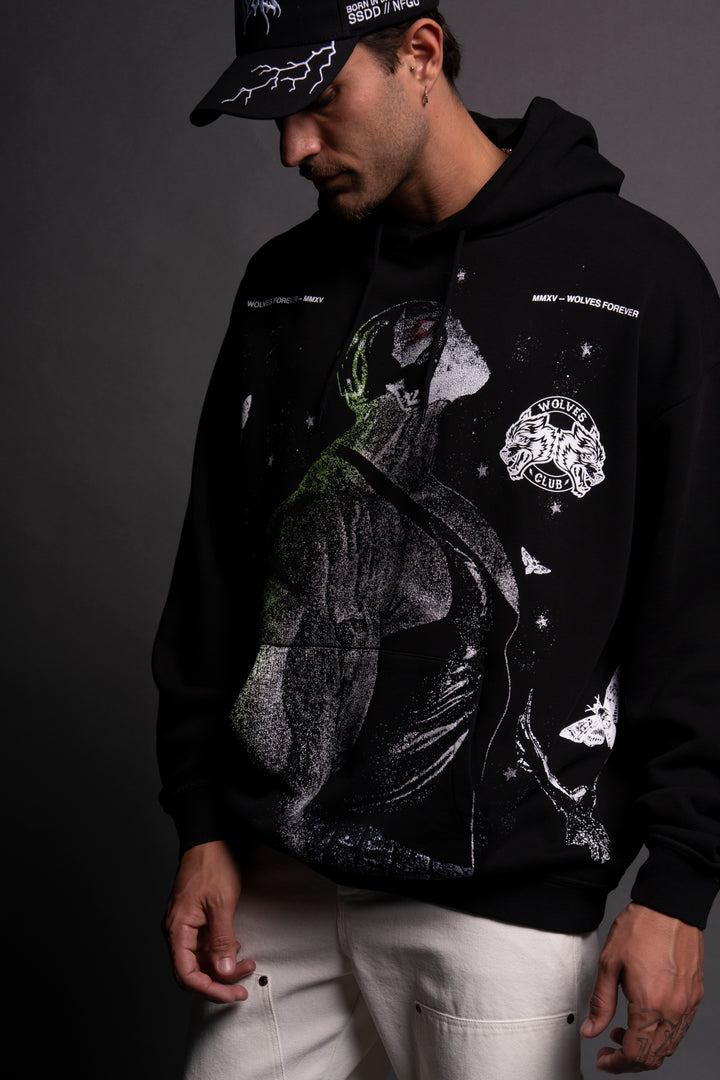 Bane "Side-By-Side" Bishop Hoodie in Black